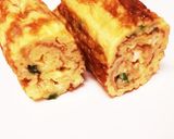 簡単！美味しい♡なめ茸と小葱の玉子焼き作り方7写真