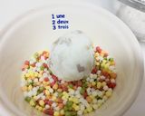 お弁当やお祝いに✿簡単海老お団子霰揚げ✿作り方3写真
