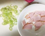 卵とハムのチャーハン☆作り方1写真