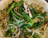菜の花と玉ねぎの和風春パスタ作り方5写真