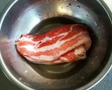 豚肉とアボカドのHONEYマスタード炒め作り方1写真