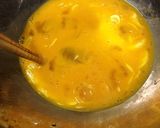 菜の花とトロトロ卵の辛し麺つゆ和え作り方3写真