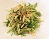【時短】鯖の味噌煮缶de水菜のサラダ作り方2写真