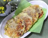 葱納豆のチーズお焼き(大葉)作り方6写真