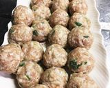 鶏ひき肉と蓮根のつくね団子作り方3写真