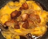 残った唐揚げで、リメイク親子丼☆彡.。作り方5写真