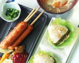竹の子とおあげの煮物でおにぎり作り方5写真