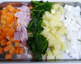 ♪休日は春野菜の具だくさんスープ作り方1写真