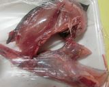 魚のアラと桜の花の丼ぶり（アカモク入り）作り方1写真