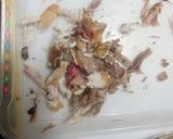 魚のアラと桜の花の丼ぶり（アカモク入り）作り方5写真