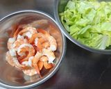 えびときゃべつの柚子胡椒風味作り方1写真