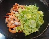 えびときゃべつの柚子胡椒風味作り方4写真