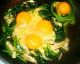 ほうれん草とベーコンでココット風目玉焼き作り方5写真