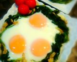 ほうれん草とベーコンでココット風目玉焼き作り方6写真