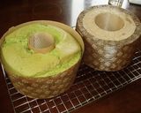 抹茶のシフォンケーキ。作り方9写真