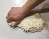 手ごね☆バターなし☆苺の粒ジャム入りパン作り方3写真