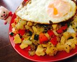 高野豆腐で☆ ガパオライス風作り方8写真