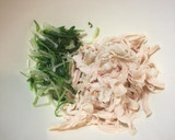 旦那絶賛♡ささみと水菜わさびしょうゆ和え作り方4写真
