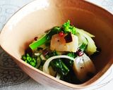 菜の花と新玉葱でホタテのフレッシュマリネ作り方7写真