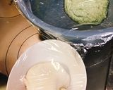 ヨモギで草だんごイチゴ大福作り方4写真