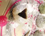 ヨモギで草だんごイチゴ大福作り方7写真