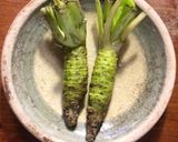 生わさびの醤油漬け （生山葵丸ごと保存）作り方1写真