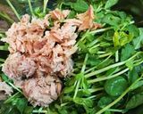 旨い！豆苗とツナのこんぶ茶和え作り方1写真