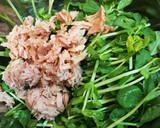 旨い！豆苗とツナのこんぶ茶和え作り方1写真