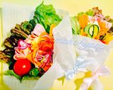 彩り野菜でミックスブーケサンド☆作り方10写真