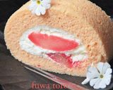 イチゴとチョコビスキュイのロールケーキ作り方35写真