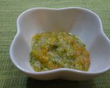 人参と葉物野菜のお粥【離乳食初期】作り方6写真