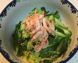 茎わかめの旬サラダ♪作り方5写真