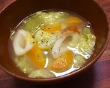 春キャベツとちくわのスープ♡作り方6写真