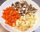 離乳食完了期☆舞茸と鶏ひきの炊き込みご飯作り方2写真