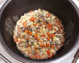 離乳食完了期☆舞茸と鶏ひきの炊き込みご飯作り方5写真
