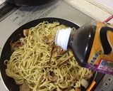 めんつゆでコクウマ焼きそば作り方2写真
