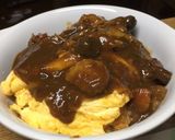 ２日目のビーフシチューで オムライス作り方2写真