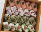 俵型おにぎり♡生ハムおにぎり作り方8写真