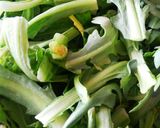 春菊大量消費＊春菊の塩炒めしらすのっけ作り方1写真