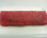 簡単時短‼マグロのサクで肉厚カツ揚げ作り方1写真