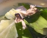 海の幸♡牡蠣と茎わかめのお味噌汁❁*+作り方3写真