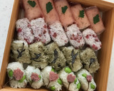 俵型おにぎり♡枝豆と桜 ひな祭り作り方8写真