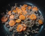 厚揚げと野彩り菜の炒め物作り方3写真