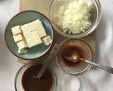 一人分の簡単麻婆豆腐もどき丼作り方1写真