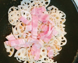 超簡単！蓮根とベーコンの醤油炒め作り方4写真