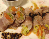 超簡単！旬の野菜の肉巻きレンジ蒸し作り方5写真