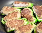 とろろ昆布入りピーマンの肉詰め作り方3写真