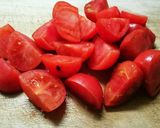 トマトとたまごとニラの中華炒め作り方1写真