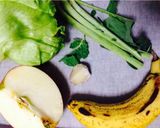 コールラビの茎inスムージー作り方1写真