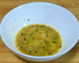 青菜の混ぜご飯の素で玉子焼き！作り方1写真
